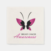 Sensibilisierung für Brustkrebs Serviette (Vorderseite)