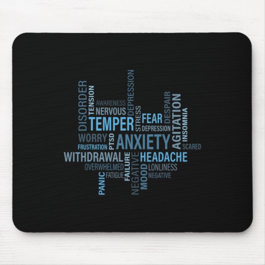 Sensibilisierung für das Gesundheitswesen Angst De Mousepad (Vorne)