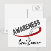 Sensibilisierung für den oralen Krebs 3 Postkarte (Vorne/Hinten)