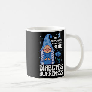 Sensibilisierung für Diabetes. Im November tragen Kaffeetasse