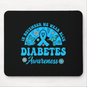 Sensibilisierung für Diabetes im November tragen w Mousepad