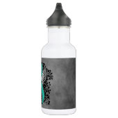 Sensibilisierung für die aquamarine Unterstützung  Edelstahlflasche (Rechts)