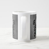 Sensibilisierung für die aquamarine Unterstützung Jumbo-Tasse (Rückseite)