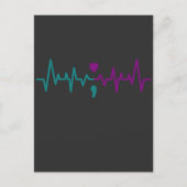 Sensibilisierung für die Bewusstseinsbildung bei H Postkarte (Vorderseite)