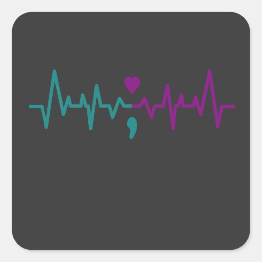 Sensibilisierung für die Bewusstseinsbildung bei H Quadratischer Aufkleber (Vorderseite)