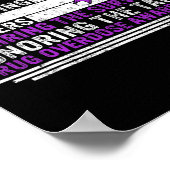 Sensibilisierung für die Drogenabhängigkeit Poster (Ecke)