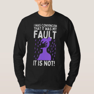 Sensibilisierung für die Gewalt im Inland Lila Mis T-Shirt