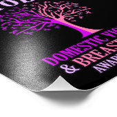 Sensibilisierung für die Gewalt im Inland Monat Ok Fotodruck (Ecke)