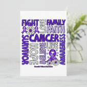 Sensibilisierung für die häusliche Gewalt - Überle Einladung (Stehend Vorderseite)