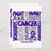 Sensibilisierung für die häusliche Gewalt - Überle Einladung (Vorne/Hinten)