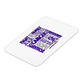 Sensibilisierung für die häusliche Gewalt - Überle Magnet (Linke Seite)