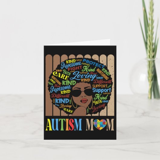 Sensibilisierung für die Mama der Afro-Afrikanisch Karte (Vorderseite)