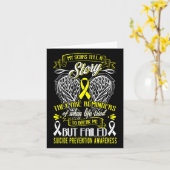 Sensibilisierung für die Prävention Karte (Gelbe Blume)