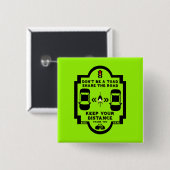 Sensibilisierung für die Sicherheit im Fahrrad Button (Vorne & Hinten)