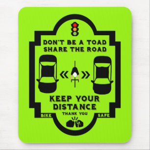 Sensibilisierung für die Sicherheit im Fahrrad Mousepad