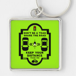 Sensibilisierung für die Sicherheit im Fahrrad Schlüsselanhänger