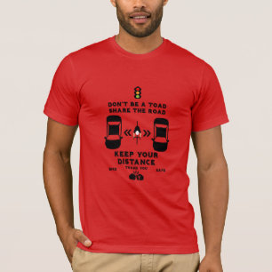 Sensibilisierung für die Sicherheit im Fahrrad T-Shirt