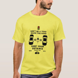 Sensibilisierung für die Sicherheit im Fahrrad T-Shirt