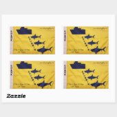 Sensibilisierung für die Sicherheit Rechteckiger Aufkleber (Blatt)