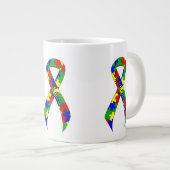 Sensibilisierung für die Unterstützung von Rätsel Jumbo-Tasse (Vorderseite Rechts)