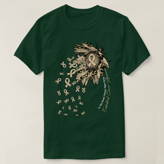 Sensibilisierung für Endometrien Sonnenblume T-Shirt (Design vorne)