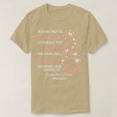 Sensibilisierung für Endometriumkrebs zur Unterstü T-Shirt (Design vorne)