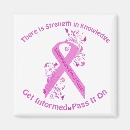 Sensibilisierung für entzündliche Brustkrebs Magnet (Vorne)