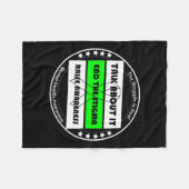 Sensibilisierung für Gesundheitsfragen Sensibilisi Fleecedecke (Vorderseite (Horizontal))