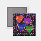 Sensibilisierung für Gewalt im Inland Magnet (Vorderseite/Rückseite)