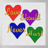 Sensibilisierung für Gewalt im Inland Poster (Vorne)