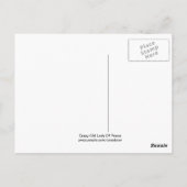 Sensibilisierung für Gewalt im Inland Postkarte (Rückseite)