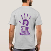 Sensibilisierung für Gewalt im Inland T-Shirt (Rückseite)