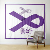 Sensibilisierung für Gewalt im Inland Wandteppich (Beispiel (Horizontal))