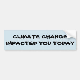 Sensibilisierung für Klimawandel Autoaufkleber
