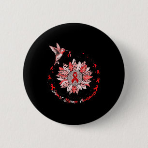 Sensibilisierung für Krankheiten Sonnenblume Hummi Button