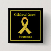 Sensibilisierung für Krebs bei Kindern Button (Vorderseite)