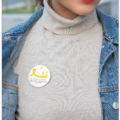 Sensibilisierung für Krebs bei Kindern Button