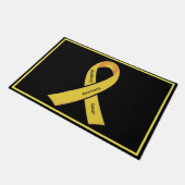 Sensibilisierung für Krebs bei Kindern Fußmatte (Schrägansicht)