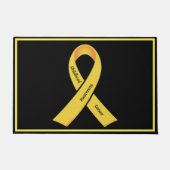 Sensibilisierung für Krebs bei Kindern Fußmatte (Vorderseite)