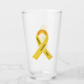 Sensibilisierung für Krebs bei Kindern Glas (Vorderseite)