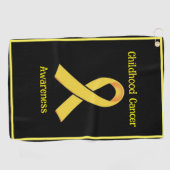 Sensibilisierung für Krebs bei Kindern Golfhandtuch (Horizontal)