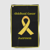 Sensibilisierung für Krebs bei Kindern Golfhandtuch (Vorderseite)