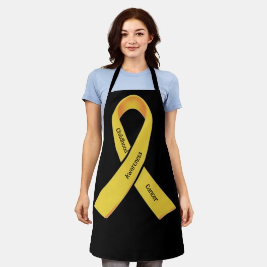 Sensibilisierung für Krebs bei Kindern Schürze (Getragen)