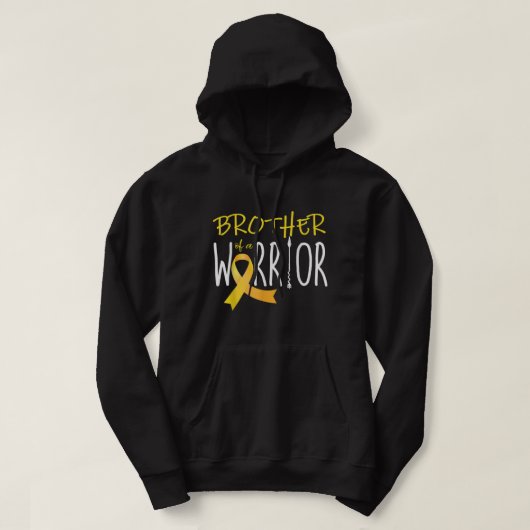 Sensibilisierung für Krebs im Kindesalter Bruder e Hoodie (Design vorne)