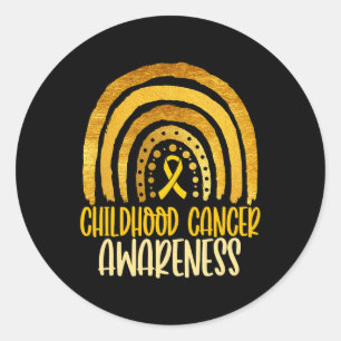 Sensibilisierung für Krebs im Kindesalter Krebserk Runder Aufkleber