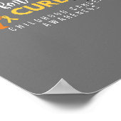 Sensibilisierung für Krebs im Kindesalter. Poster (Ecke)