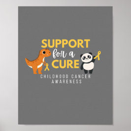 Sensibilisierung für Krebs im Kindesalter. Poster