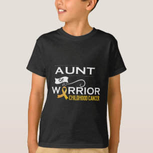 Sensibilisierung für Krebs im Kindesalter Tante ei T-Shirt