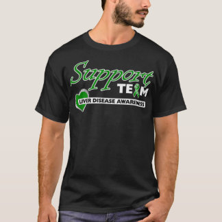Sensibilisierung für Lebererkrankungen Grüne Unter T-Shirt