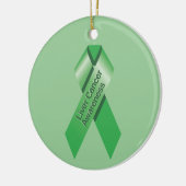Sensibilisierung für Leberkrebs Keramik Ornament (Links)